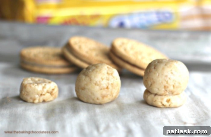 Golden Oreo Cupcake Truffles 6 how to make Mini Cupcake Golden Oreo Cookie Balls diagram