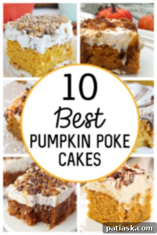 Pumpkin Poke Perfection: 10 Must-Try Cakes 11 A collage featuring various delectable fall desserts, showcasing the beauty and variety of pumpkin-inspired treats perfect for the autumn season.