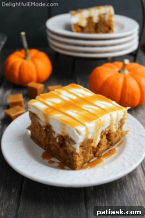Pumpkin Poke Perfection: 10 Must-Try Cakes 7 Ultimate Pumpkin Caramel Cream Cheese Poke Cake for Fall
