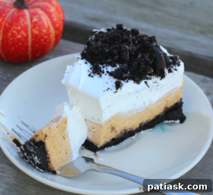 easy layered no bake oreo pumpkin recipe