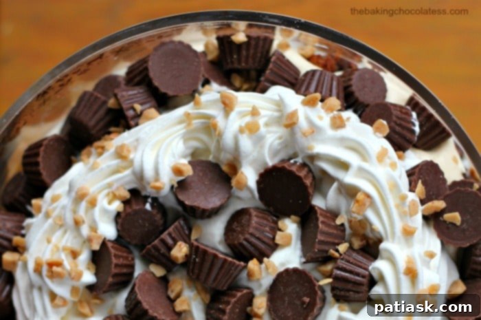peanut butter cup brownie trifle - peanut butter Brownie Trifle
