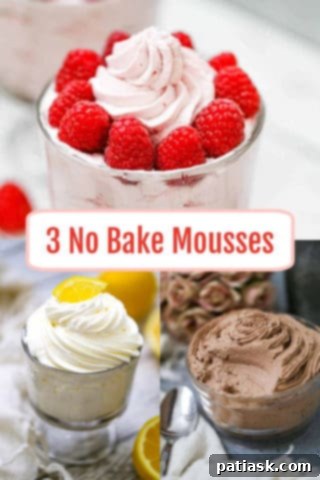 Decadent No-Bake Mousse Trio 8 3 No Bake Mousses