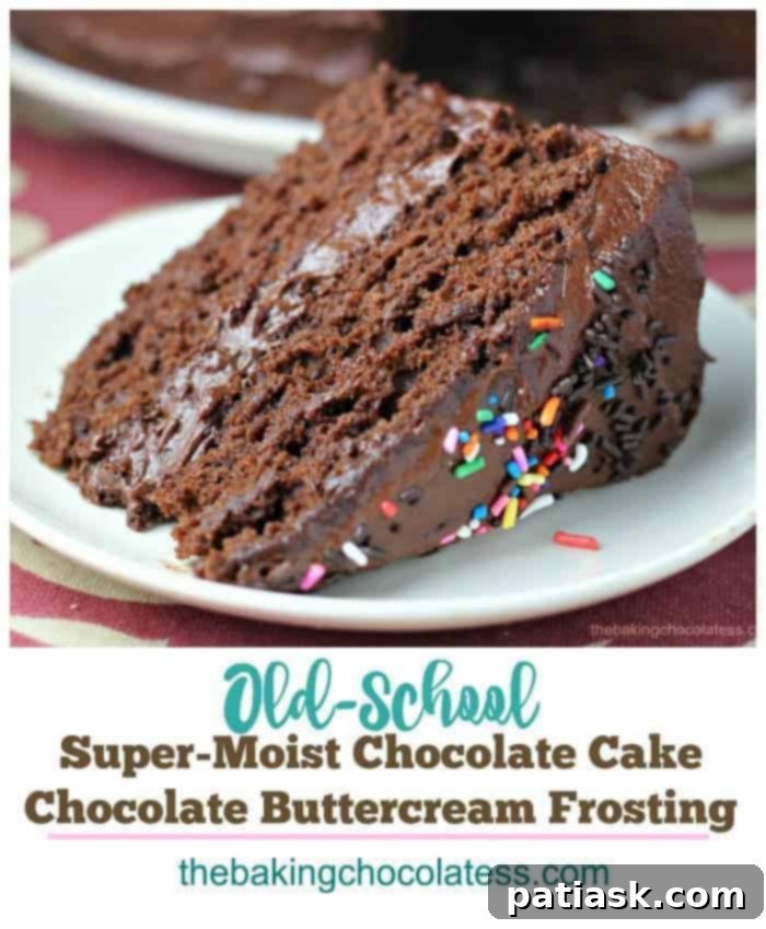 Velvet Chocolate Mayonnaise Dream Cake 4 Close-up of a frosted moist chocolate cake slice with chocolate buttercream