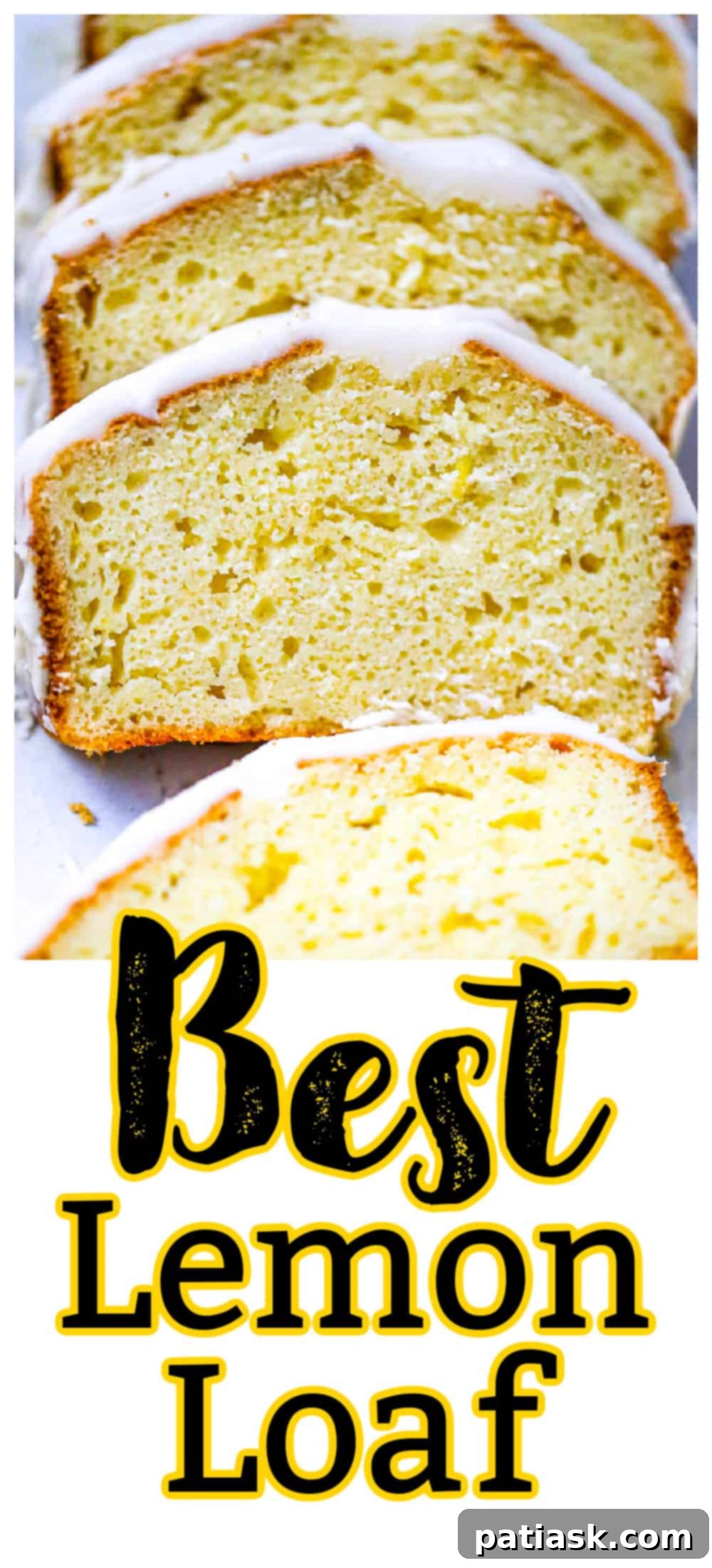 summer dessert - A collection of lemon dessert ingredients and a slice of lemon loaf.