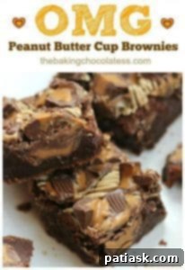 Ultimate Peanut Butter Cup Brownies 9 OMG Peanut Butter Cup Brownies