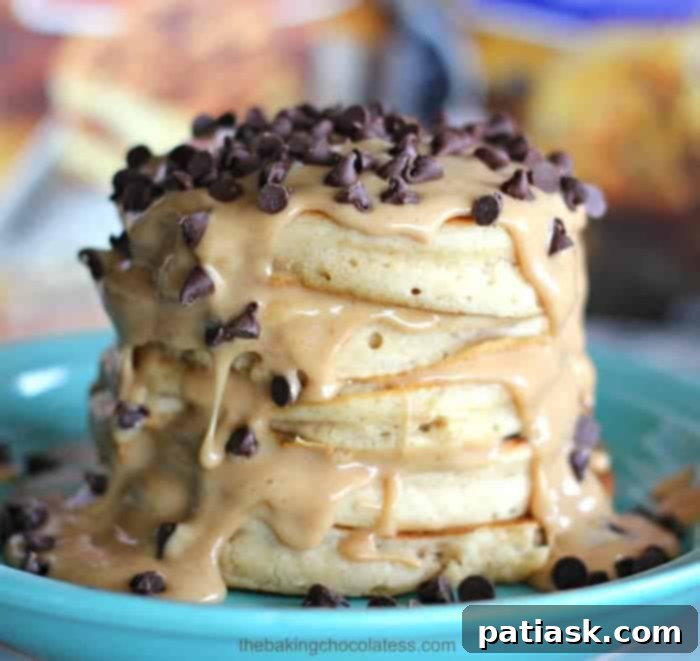 Krusteaz: Make Every Dinner Breakfast This Month 5 Delicious Peanut Butter Pancakes with Rich Maple Syrup