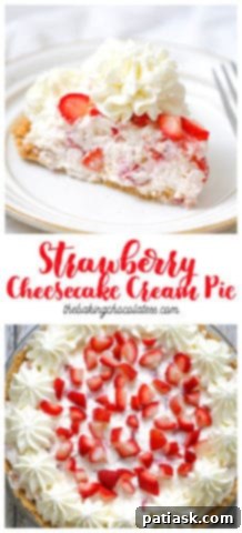 Velvety Strawberry Cheesecake Pie 12 Strawberry Cheesecake Cream Pie