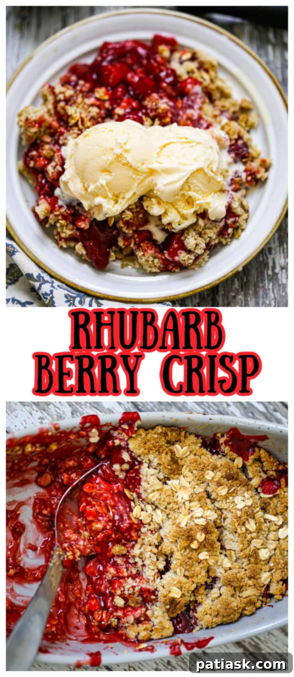 fruity dessert in a baking dish