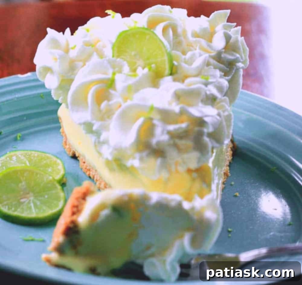 10 Sweet Treats to Celebrate Dad This Father's Day 3 Slice of Frozen Key Lime Cream Pie - Zesty Father's Day Treat
