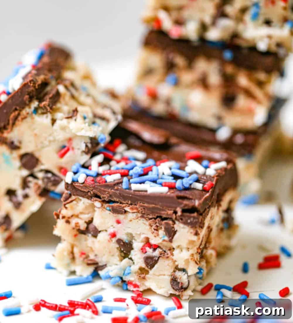 Chilled Chocolate Chip Cookie Dough Bars 5 Ingredients for chocolate chip cookie dough bars laid out