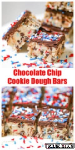 Chilled Chocolate Chip Cookie Dough Bars 8 Chocolate Chip Cookie Dough Bars