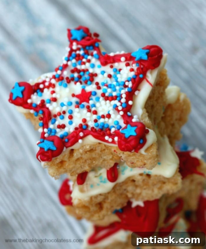 Patriotic Rice Krispies