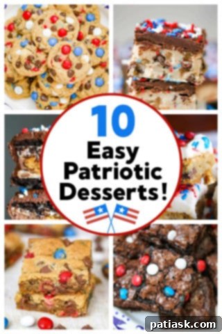 Patriotic Chocolate Chip Cookie Dough Bars