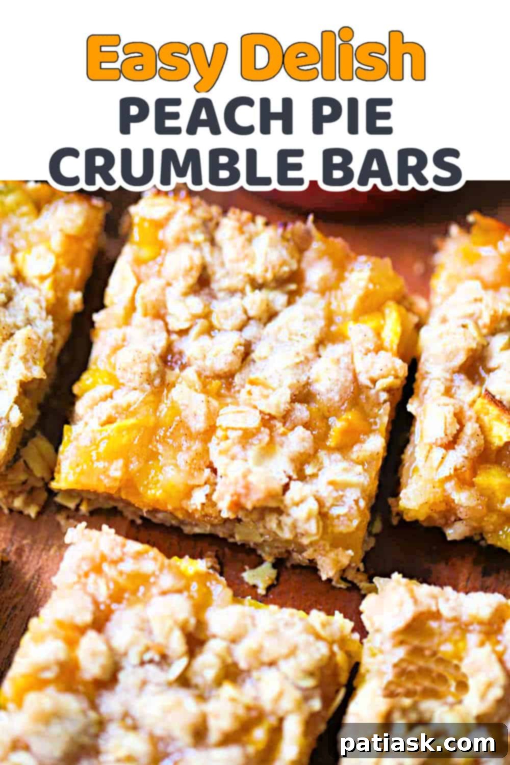 Peach Pie Crumble Bars