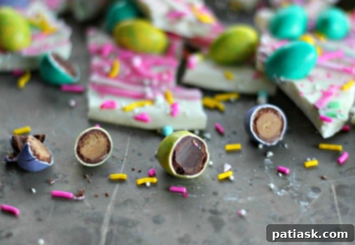 M&M® Easter Egg Chocolate Bark #mmschocolate #DoveChocolateUS #sponsored #ad