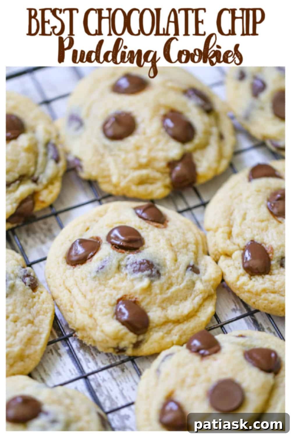 Velvet Pudding Chocolate Chip Cookies 2 Soft and chewy homemade chocolate chip pudding cookies