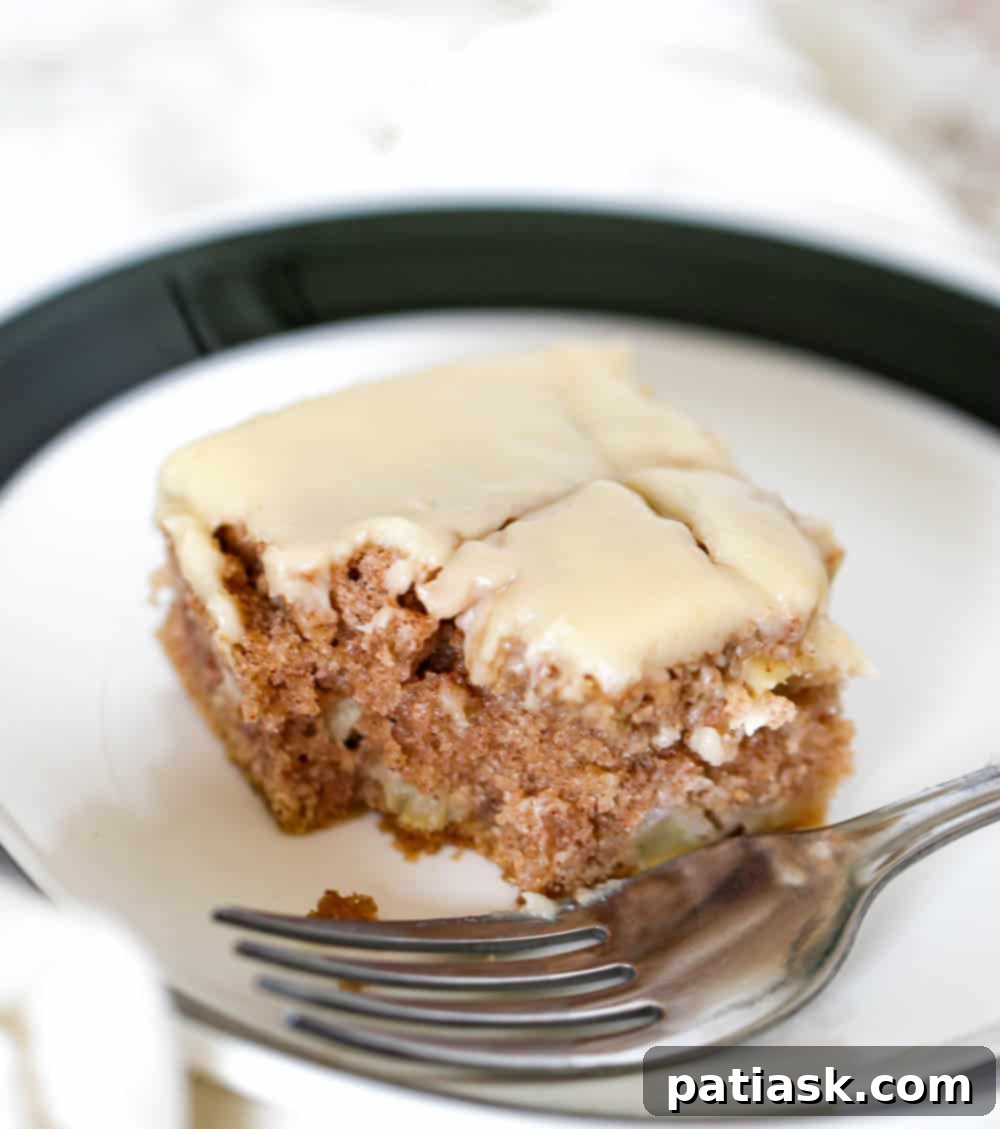Apple Spice Snack Cake recipe fall dessert