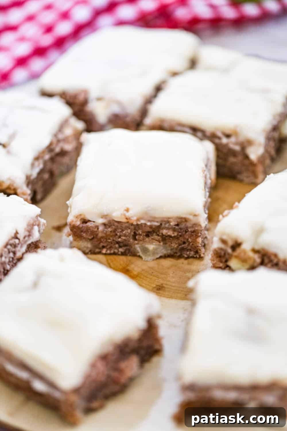 25 Irresistible Fall Desserts 12 Caramel Apple Snack Cake with salted caramel glaze, a perfect fall dessert