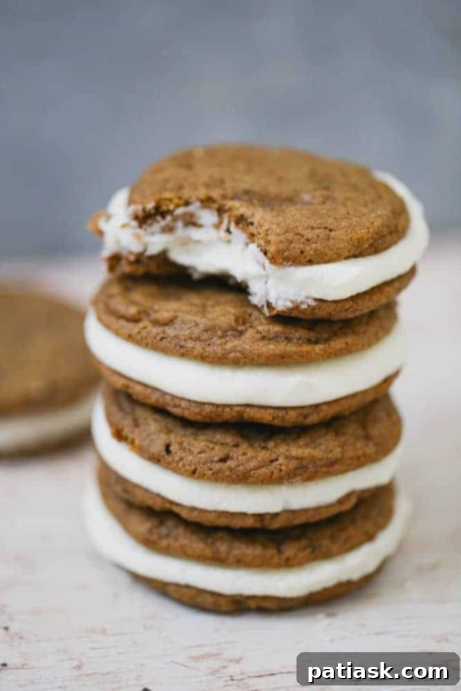 25 Irresistible Fall Desserts 5 Soft and Chewy Ginger Spiced Molasses Cookies Cream Pies, ideal for fall baking