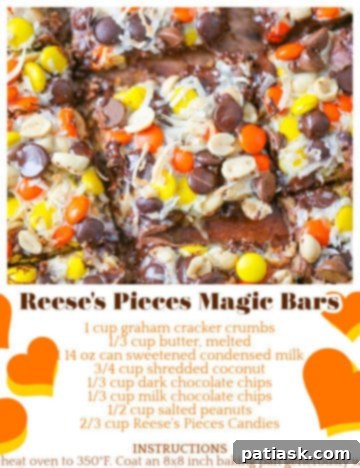 Reese's Pieces Peanut Butter Dream Bars 11 Reese's Pieces Magic Bars