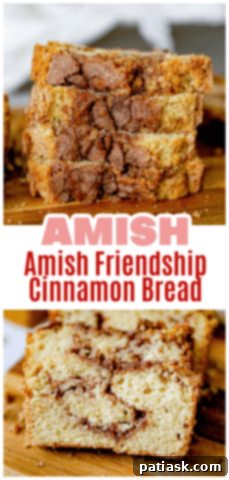 Amish Friendship Cinnamon Swirl Delight 13 A delicious whole loaf of Amish Friendship Cinnamon Bread, just out of the oven.