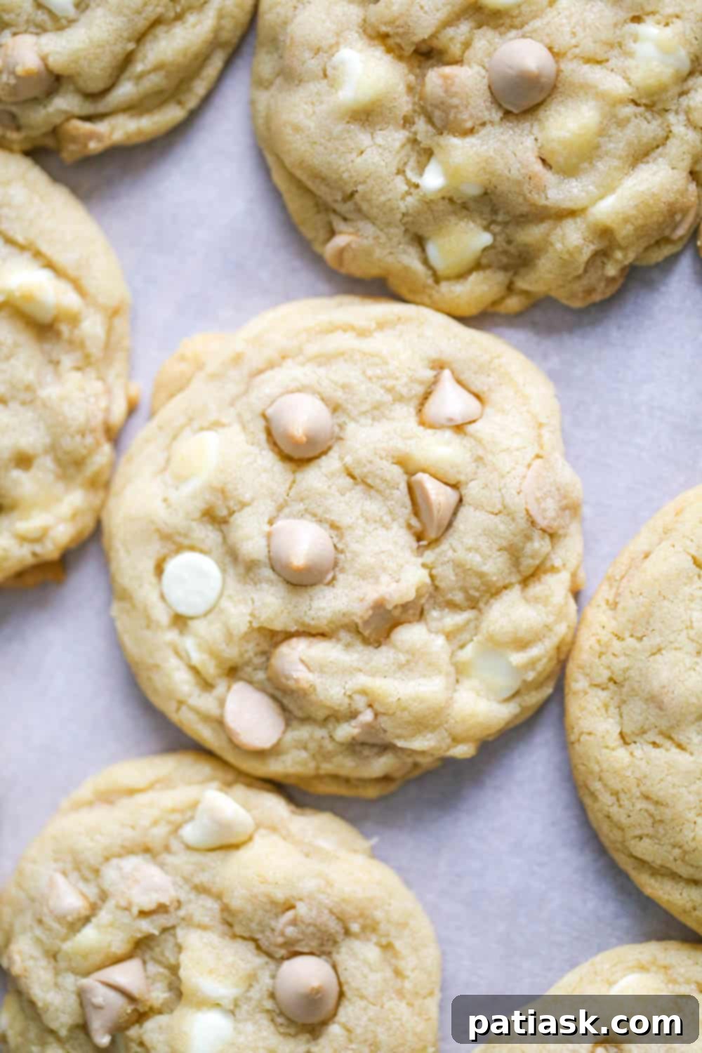 Sweet & Salty White Chocolate Caramel Gems 7 Close-up of ingredients ready for Salted Caramel White Chocolate Cookies
