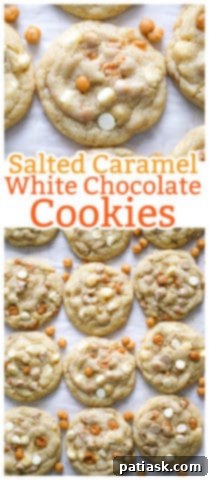 Sweet & Salty White Chocolate Caramel Gems 12 Tall stack of Salted Caramel White Chocolate Cookies for a festive display