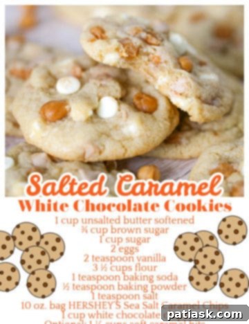 Sweet & Salty White Chocolate Caramel Gems 13 Salted Caramel White Chocolate Cookies with winter decorations
