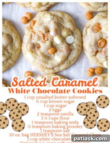 Sweet & Salty White Chocolate Caramel Gems 14 Plate of Salted Caramel White Chocolate Cookies ready to be served