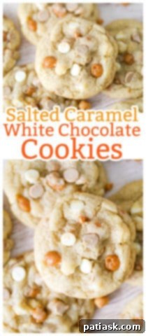 Sweet & Salty White Chocolate Caramel Gems 17 Assortment of Salted Caramel White Chocolate Cookies for a visual feast