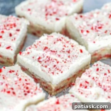 Peppermint Sugar Cookie Bars