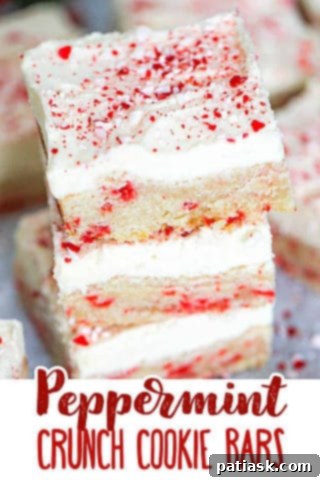 Easy Festive peppermint sugar cookie bars