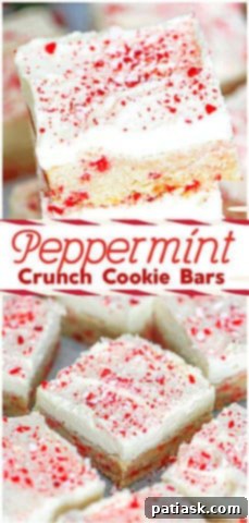 Easy Festive peppermint sugar cookie bars