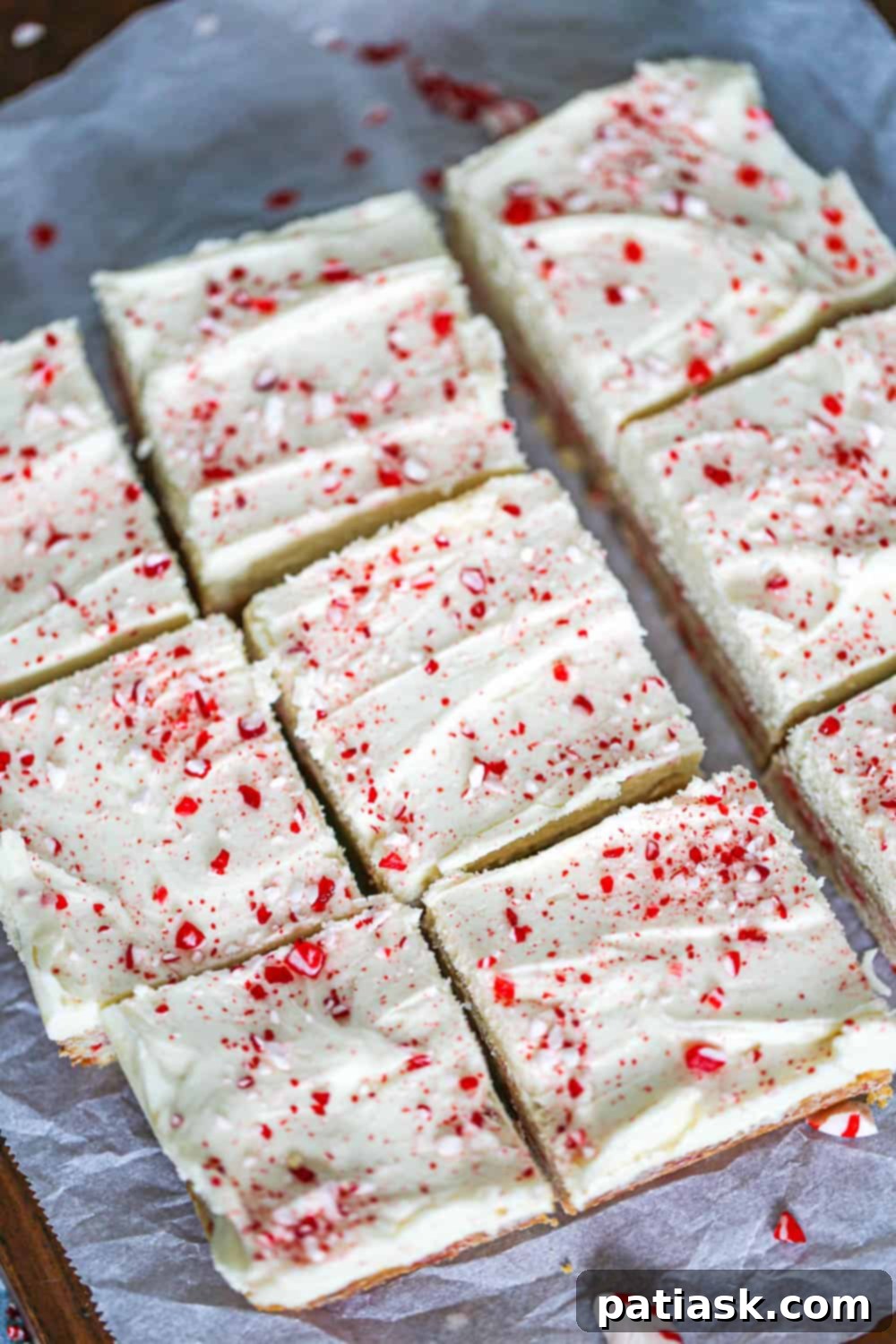 how to make peppermint sugar cookie bars prep