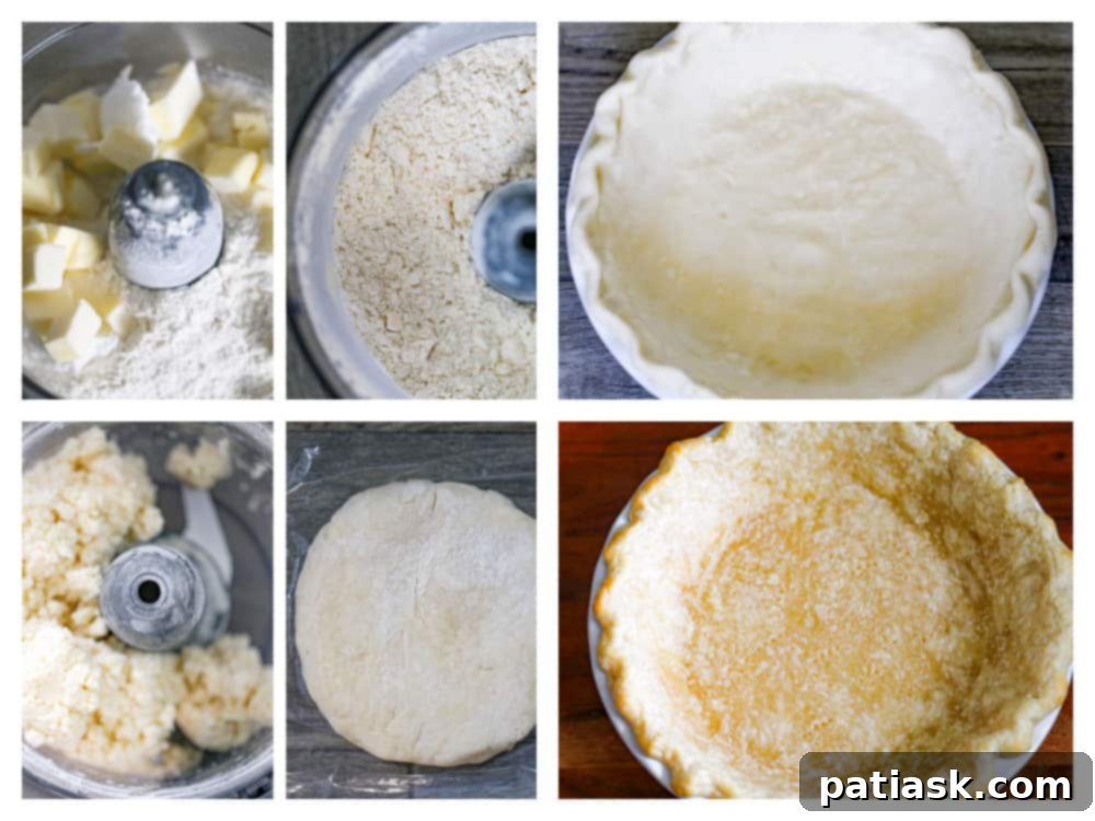 Partially blind-baked pie crust