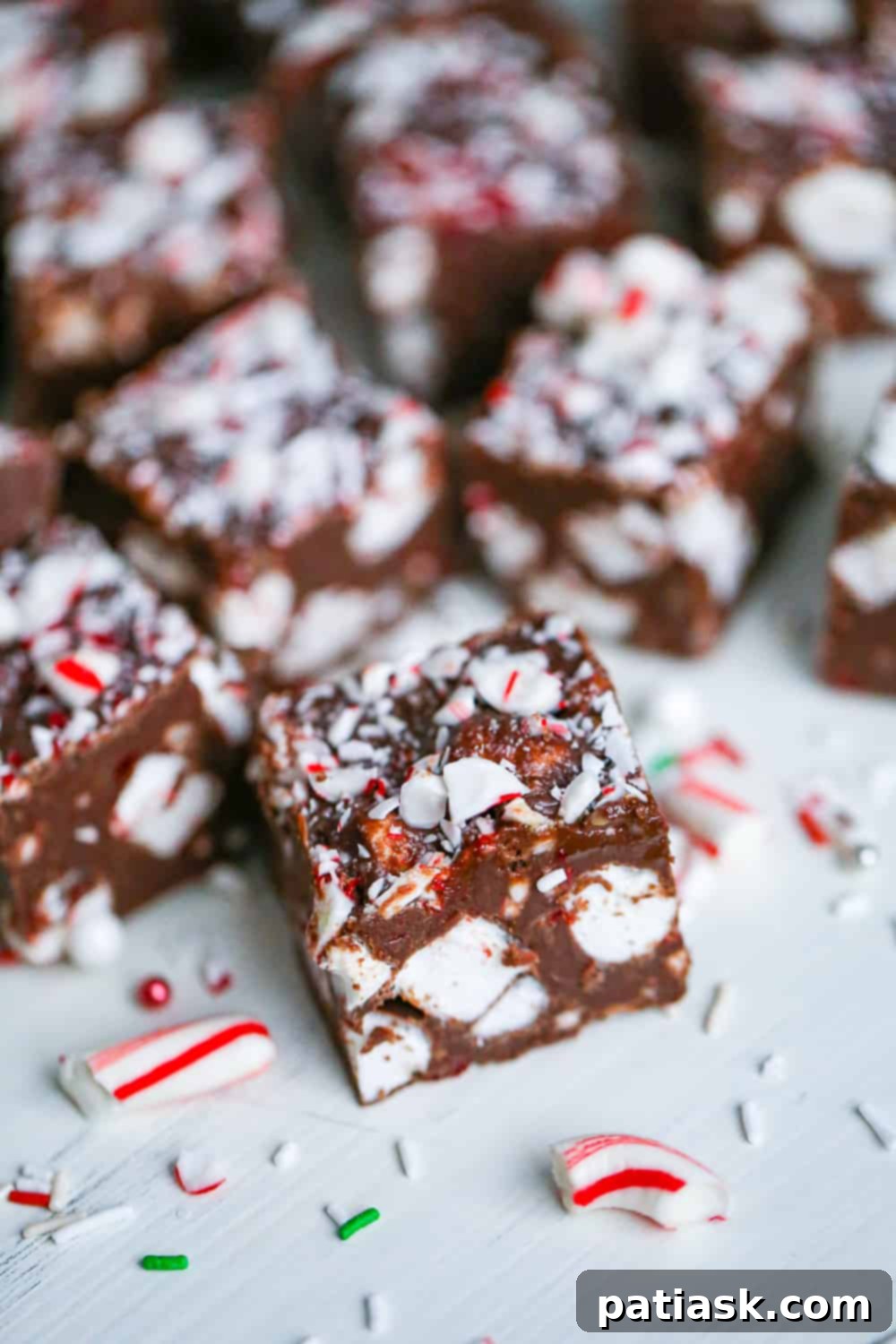 Peppermint Cloud Fudge 2 decadent peppermint fudge recipe with marshmallows