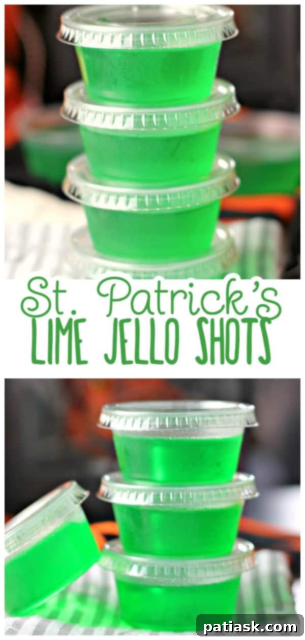 Key Lime Cake Vodka Shots 5 Gelatin Party Shots with Lime and Cake Vodka