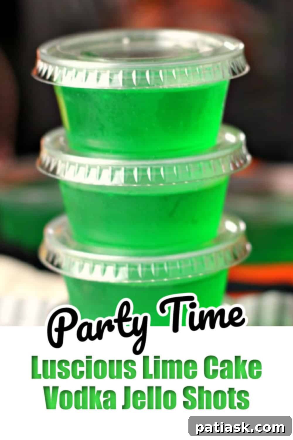 Key Lime Cake Vodka Shots 6 Luscious Lime Cake Vodka Jello Shots finished