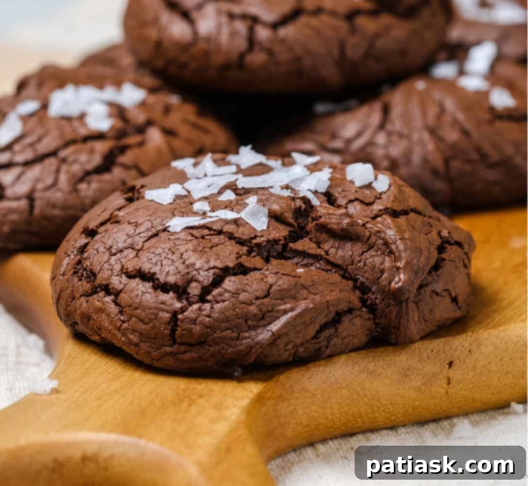 Decadent Fudgy Brownie Cookies 7 Fudgy chocolate Brownie Cookies recipe