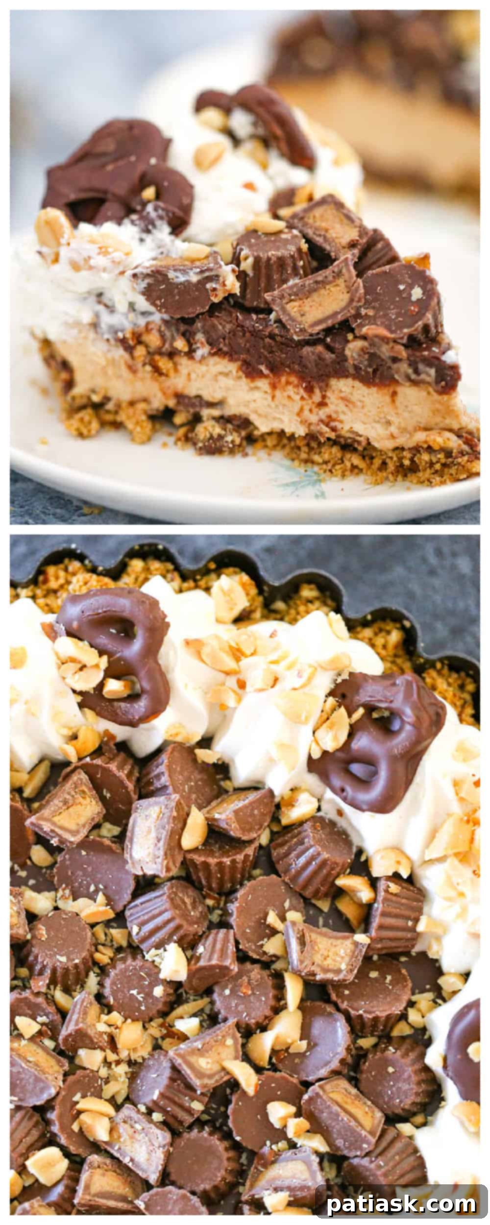 Reese's Peanut Butter Pretzel Pie