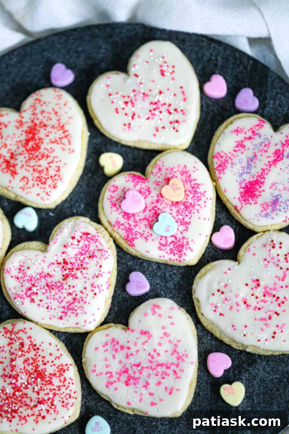 Love-Infused Vanilla Frosted Sugar Cookies 5 Vanilla Iced Sugar Cookies for Gifting