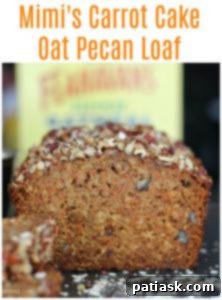 Mimi's Carrot Cake Oat Pecan Loaf