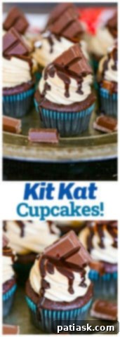 Decadent Kit Kat Cupcakes 9 Ultimate Kit Kat Cupcakes
