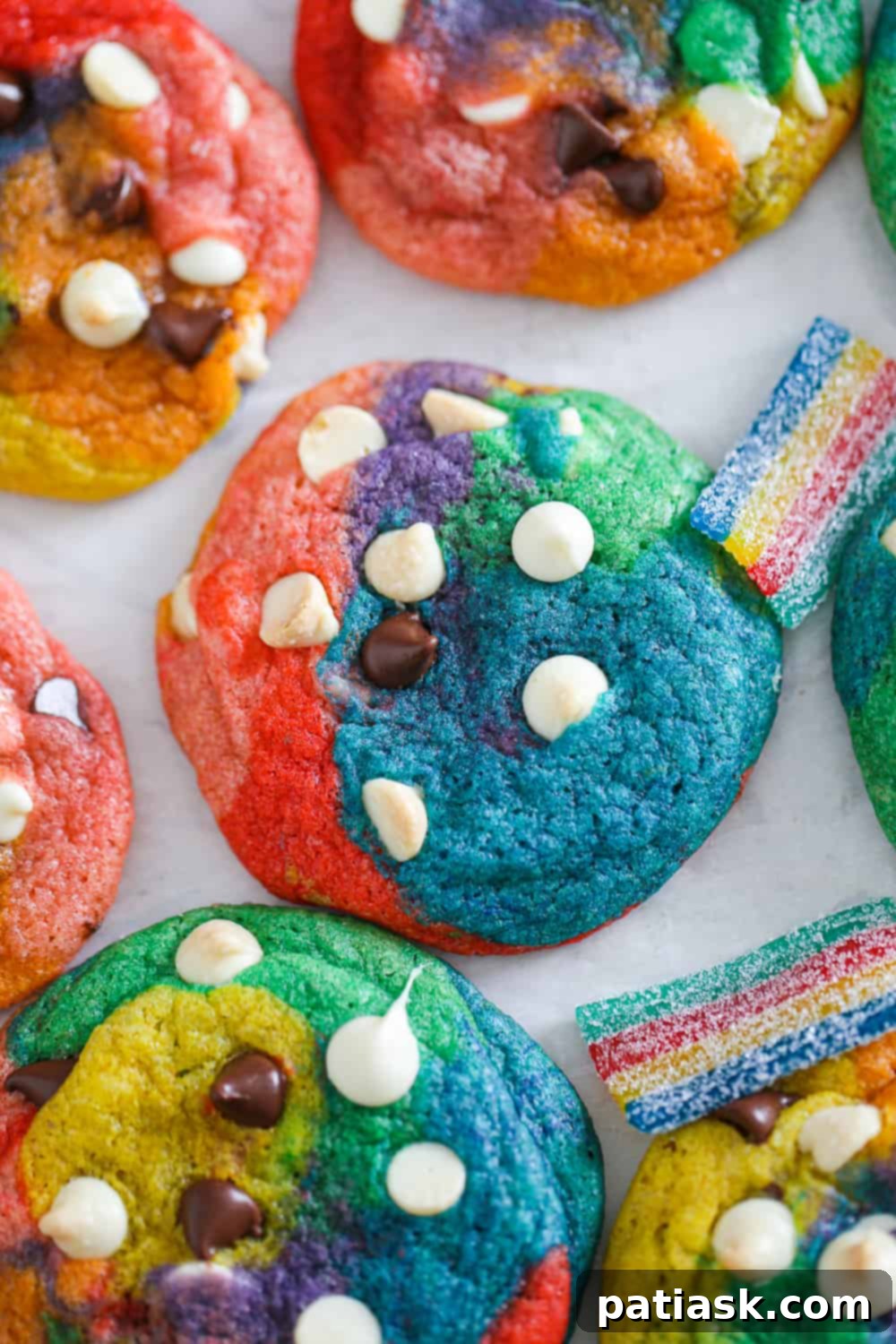 rainbow cookie recipe dough