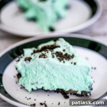 Slice of Grasshopper Pie