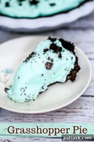 Grasshopper Pie in a springform pan