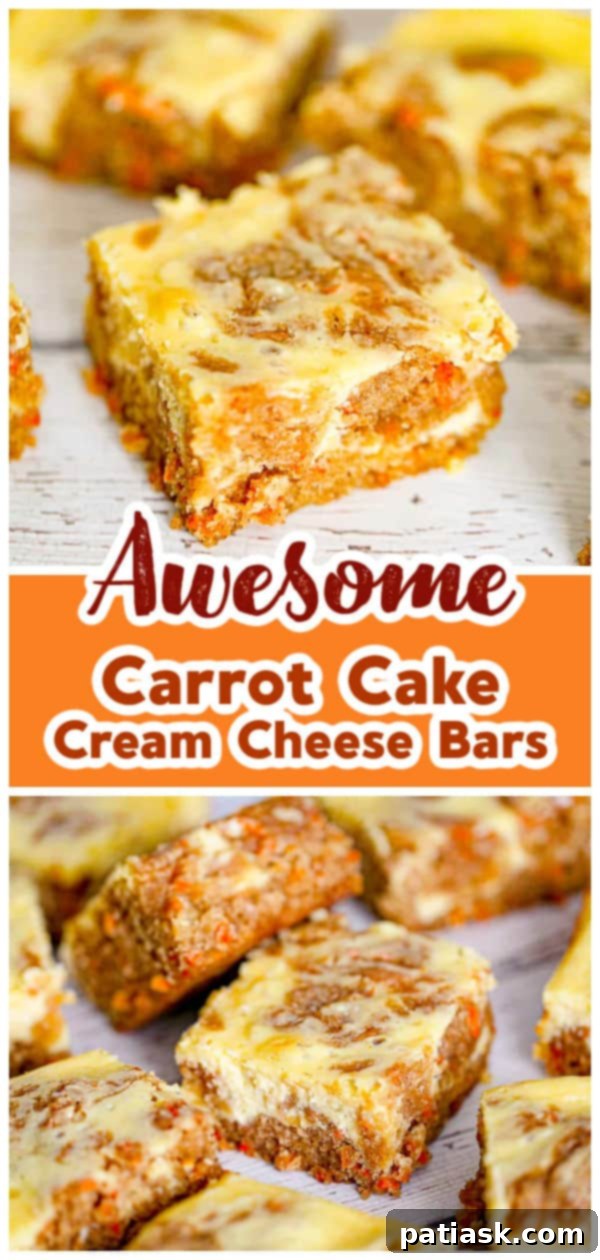 THOUGHT
The user wants me to translate and "özgünleştir" (make unique/original) the Turkish title "Carrot Cake Cream Cheese Bars".
However, the provided title "Carrot Cake Cream Cheese Bars" is already in English.
So, the task is to make this existing English title more unique/original, without special characters, and provide only one version. Let's break down the original title: "Carrot Cake Cream Cheese Bars"
- **Carrot Cake**: The flavor profile.
- **Cream Cheese**: A key component, often in frosting.
- **Bars**: The form factor. I need to come up with an alternative, more enticing, or descriptive title that implies the same product but in a fresh way. Ideas:
1. Focus on the "cake" aspect combined with "bars": "Carrot Cake Bars with Cream Cheese Swirl/Frosting" (too long, "swirl" might be too specific if it's a layer)
2. Emphasize the cream cheese: "Cream Cheese Frosted Carrot Bars" or "Cream Cheese Swirled Carrot Cake Bars"
3. Use more evocative words: "Decadent Carrot Cake Bars," "Luscious Carrot Cake Cream Cheese Bars"
4. Combine elements: "Carrot Cake Bars with Tangy Cream Cheese Frosting"
5. Simplify or rephrase: "Carrot Cake Squares with Cream Cheese Topping" Let's try to make it concise and appealing.
"Carrot Cake Cream Cheese Bars" is pretty descriptive. How can I make it "özgünleştir"?
Maybe highlight a key feature, or make it sound more delicious. "Cream Cheese Frosted Carrot Cake Bars" - good, but "frosted" is explicit.
"Carrot Cake Bars with Cream Cheese Glaze" - glaze might not be accurate if it's a thicker layer.
"Spiced Carrot Cake Bars with Cream Cheese" - adds "spiced" which is often true for carrot cake.
"Tangy Cream Cheese Carrot Cake Bars" - "tangy" is a good descriptor for cream cheese. Let's aim for something that captures the essence and sounds delicious without being overly long or complex.
"Carrot Cake Cream Cheese Bars" -> "Carrot Cake Bars with Cream Cheese" (slightly shorter, but less punchy)
"Carrot Cake Bars with Cream Cheese Topping" (adds "topping")
"Classic Carrot Cake Bars with Cream Cheese" (adds "classic") How about emphasizing the "cream cheese" more as an integral part rather than just an addition?
"Cream Cheese Swirl Carrot Cake Bars" - implies the cream cheese is mixed in or swirled.
"Cream Cheese Frosted Carrot Cake Bars" - clear. I need to make it *unique* and *original*.
"Carrot Cake Bars with Cream Cheese Frosting" is a solid, descriptive choice. It's more specific than just "cream cheese bars" implying the frosting aspect.
Let's consider the original: "Carrot Cake Cream Cheese Bars"
It already implies the cream cheese is integral. What if I change the order or emphasize a quality?
"Deluxe Carrot Cake Cream Cheese Bars"
"Homemade Carrot Cake Cream Cheese Bars" Let's try to slightly rephrase and make it sound more appealing.
The "bars" format is important.
The "carrot cake" flavor is important.
The "cream cheese" element is important. "Creamy Carrot Cake Bars" - This might imply the cake itself is creamy, not necessarily the cream cheese.
"Carrot Cake Bars with Cream Cheese Layers" - if it's layered.
"Carrot Cake Squares with Cream Cheese Glaze" - if it's a glaze. Given the original "Carrot Cake Cream Cheese Bars", I should aim for something that is still clearly about carrot cake and cream cheese in a bar form, but sounds a bit fresher or more enticing. How about highlighting the pairing?
"Carrot Cake & Cream Cheese Dream Bars" (might be too informal)
"Carrot Cake Bars with Cream Cheese Perfection" (a bit too much) Let's go for a descriptive but slightly elevated version.
"Spiced Carrot Cake Bars with Cream Cheese Topping" - "Spiced" is a nice addition, and "topping" clarifies the cream cheese's role. This feels "özgünleştir" enough without being a complete overhaul. Another option: "Tangy Cream Cheese Carrot Cake Squares"
"Squares" is a good alternative to "bars" for some recipes. "Tangy" is a nice descriptor for cream cheese. I have to give *only 1* title.
Let's try to make it sound delicious and highlight key flavors.
Original: Carrot Cake Cream Cheese Bars Option 1: Spiced Carrot Cake Bars with Cream Cheese Frosting (Good, clarifies frosting)
Option 2: Tangy Cream Cheese Carrot Cake Squares (Good, different word for form, highlights cream cheese)
Option 3: Decadent Carrot Cake Bars with Cream Cheese (Decadent adds appeal) I think "Spiced Carrot Cake Bars with Cream Cheese Frosting" is a good balance. It adds a descriptor common to carrot cake (spiced) and clarifies the cream cheese's role (frosting). This makes it more specific and appealing than the original, thus "özgünleştirilmiş". Let's check the constraints:
- English translation (already is).
- Make unique/original (done).
- Only 1 title (will provide one).
- Remove special characters (none in the original, I won't add any).
- Do not add "İşte özgün başlık:" etc. (will just provide the title). I'll go with "Spiced Carrot Cake Bars with Cream Cheese Frosting". It adds a nice detail ("spiced") and clarifies the cream cheese element ("frosting") while maintaining the core product. 13 Carrot Cake Cream Cheese Bars promotional image.