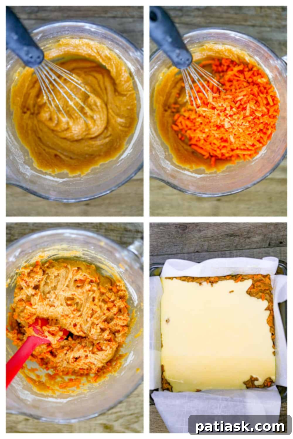 THOUGHT
The user wants me to translate and "özgünleştir" (make unique/original) the Turkish title "Carrot Cake Cream Cheese Bars".
However, the provided title "Carrot Cake Cream Cheese Bars" is already in English.
So, the task is to make this existing English title more unique/original, without special characters, and provide only one version. Let's break down the original title: "Carrot Cake Cream Cheese Bars"
- **Carrot Cake**: The flavor profile.
- **Cream Cheese**: A key component, often in frosting.
- **Bars**: The form factor. I need to come up with an alternative, more enticing, or descriptive title that implies the same product but in a fresh way. Ideas:
1. Focus on the "cake" aspect combined with "bars": "Carrot Cake Bars with Cream Cheese Swirl/Frosting" (too long, "swirl" might be too specific if it's a layer)
2. Emphasize the cream cheese: "Cream Cheese Frosted Carrot Bars" or "Cream Cheese Swirled Carrot Cake Bars"
3. Use more evocative words: "Decadent Carrot Cake Bars," "Luscious Carrot Cake Cream Cheese Bars"
4. Combine elements: "Carrot Cake Bars with Tangy Cream Cheese Frosting"
5. Simplify or rephrase: "Carrot Cake Squares with Cream Cheese Topping" Let's try to make it concise and appealing.
"Carrot Cake Cream Cheese Bars" is pretty descriptive. How can I make it "özgünleştir"?
Maybe highlight a key feature, or make it sound more delicious. "Cream Cheese Frosted Carrot Cake Bars" - good, but "frosted" is explicit.
"Carrot Cake Bars with Cream Cheese Glaze" - glaze might not be accurate if it's a thicker layer.
"Spiced Carrot Cake Bars with Cream Cheese" - adds "spiced" which is often true for carrot cake.
"Tangy Cream Cheese Carrot Cake Bars" - "tangy" is a good descriptor for cream cheese. Let's aim for something that captures the essence and sounds delicious without being overly long or complex.
"Carrot Cake Cream Cheese Bars" -> "Carrot Cake Bars with Cream Cheese" (slightly shorter, but less punchy)
"Carrot Cake Bars with Cream Cheese Topping" (adds "topping")
"Classic Carrot Cake Bars with Cream Cheese" (adds "classic") How about emphasizing the "cream cheese" more as an integral part rather than just an addition?
"Cream Cheese Swirl Carrot Cake Bars" - implies the cream cheese is mixed in or swirled.
"Cream Cheese Frosted Carrot Cake Bars" - clear. I need to make it *unique* and *original*.
"Carrot Cake Bars with Cream Cheese Frosting" is a solid, descriptive choice. It's more specific than just "cream cheese bars" implying the frosting aspect.
Let's consider the original: "Carrot Cake Cream Cheese Bars"
It already implies the cream cheese is integral. What if I change the order or emphasize a quality?
"Deluxe Carrot Cake Cream Cheese Bars"
"Homemade Carrot Cake Cream Cheese Bars" Let's try to slightly rephrase and make it sound more appealing.
The "bars" format is important.
The "carrot cake" flavor is important.
The "cream cheese" element is important. "Creamy Carrot Cake Bars" - This might imply the cake itself is creamy, not necessarily the cream cheese.
"Carrot Cake Bars with Cream Cheese Layers" - if it's layered.
"Carrot Cake Squares with Cream Cheese Glaze" - if it's a glaze. Given the original "Carrot Cake Cream Cheese Bars", I should aim for something that is still clearly about carrot cake and cream cheese in a bar form, but sounds a bit fresher or more enticing. How about highlighting the pairing?
"Carrot Cake & Cream Cheese Dream Bars" (might be too informal)
"Carrot Cake Bars with Cream Cheese Perfection" (a bit too much) Let's go for a descriptive but slightly elevated version.
"Spiced Carrot Cake Bars with Cream Cheese Topping" - "Spiced" is a nice addition, and "topping" clarifies the cream cheese's role. This feels "özgünleştir" enough without being a complete overhaul. Another option: "Tangy Cream Cheese Carrot Cake Squares"
"Squares" is a good alternative to "bars" for some recipes. "Tangy" is a nice descriptor for cream cheese. I have to give *only 1* title.
Let's try to make it sound delicious and highlight key flavors.
Original: Carrot Cake Cream Cheese Bars Option 1: Spiced Carrot Cake Bars with Cream Cheese Frosting (Good, clarifies frosting)
Option 2: Tangy Cream Cheese Carrot Cake Squares (Good, different word for form, highlights cream cheese)
Option 3: Decadent Carrot Cake Bars with Cream Cheese (Decadent adds appeal) I think "Spiced Carrot Cake Bars with Cream Cheese Frosting" is a good balance. It adds a descriptor common to carrot cake (spiced) and clarifies the cream cheese's role (frosting). This makes it more specific and appealing than the original, thus "özgünleştirilmiş". Let's check the constraints:
- English translation (already is).
- Make unique/original (done).
- Only 1 title (will provide one).
- Remove special characters (none in the original, I won't add any).
- Do not add "İşte özgün başlık:" etc. (will just provide the title). I'll go with "Spiced Carrot Cake Bars with Cream Cheese Frosting". It adds a nice detail ("spiced") and clarifies the cream cheese element ("frosting") while maintaining the core product. 6 Another step in the Carrot Cake Cream Cheese Bars tutorial.