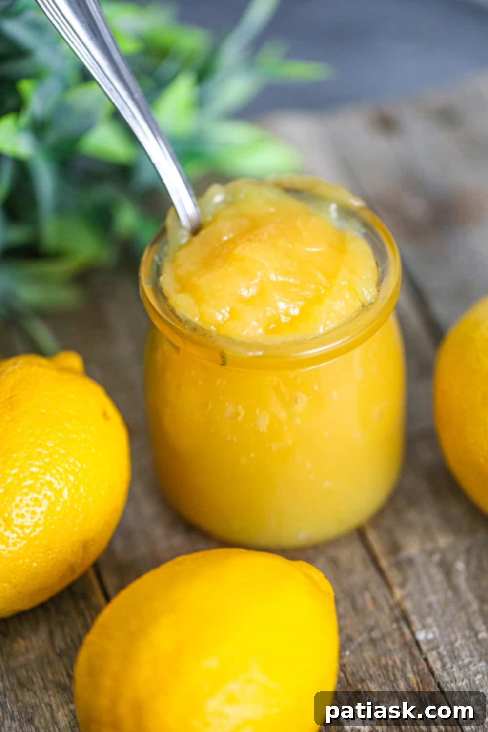 Microwave Lemon Curd in Minutes 4 A close-up of freshly made lemon curd in a microwave-safe bowl, emphasizing its smooth and creamy texture.