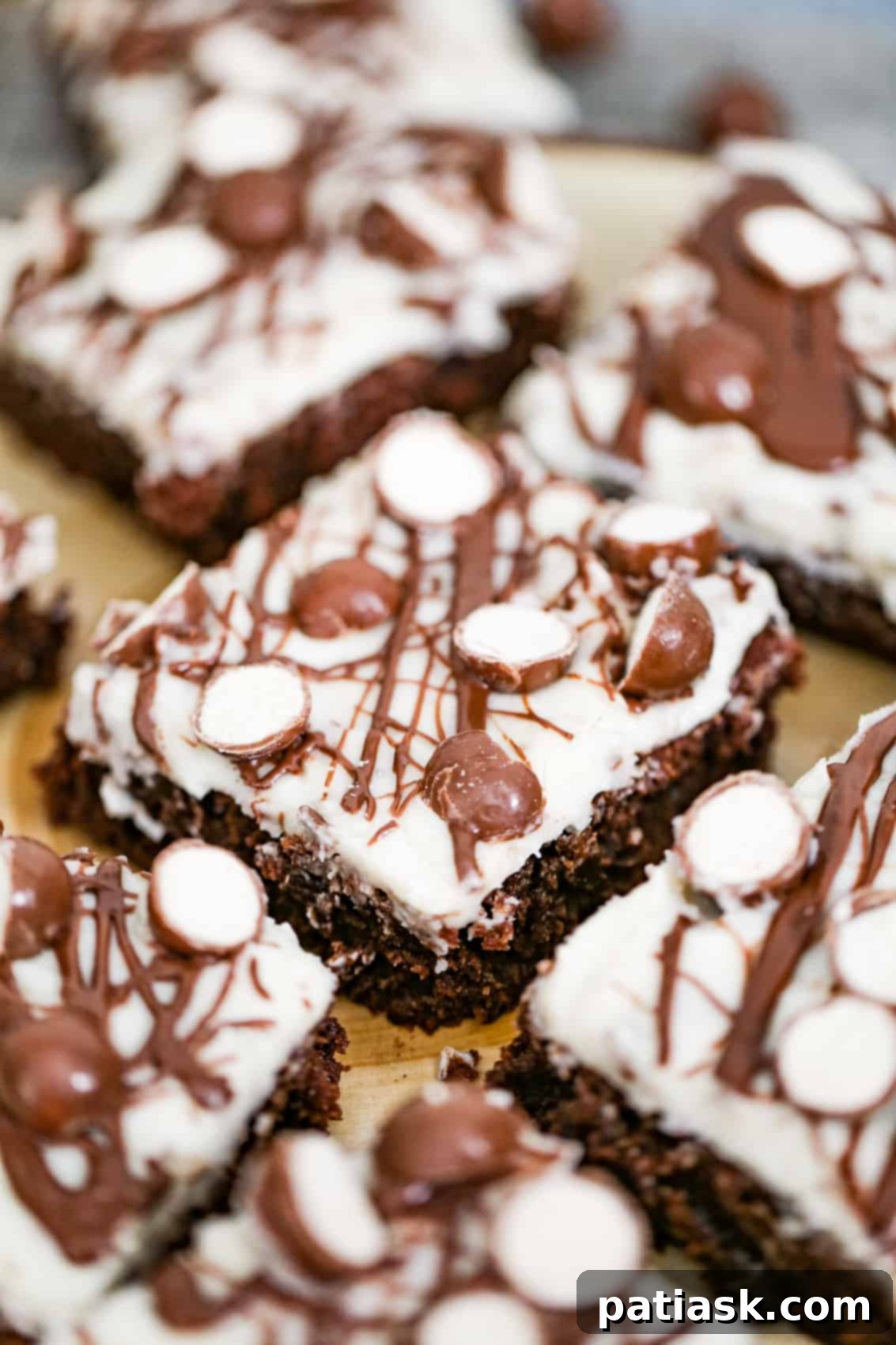 malted milk ball brownies